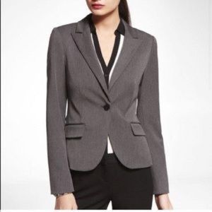 Express Design Studio Charcoal grey blazer suit jacket